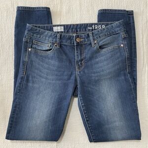 Gap 1969 Always Skinny Women's 29 Blue Jeans Medium Wash Classic 90's